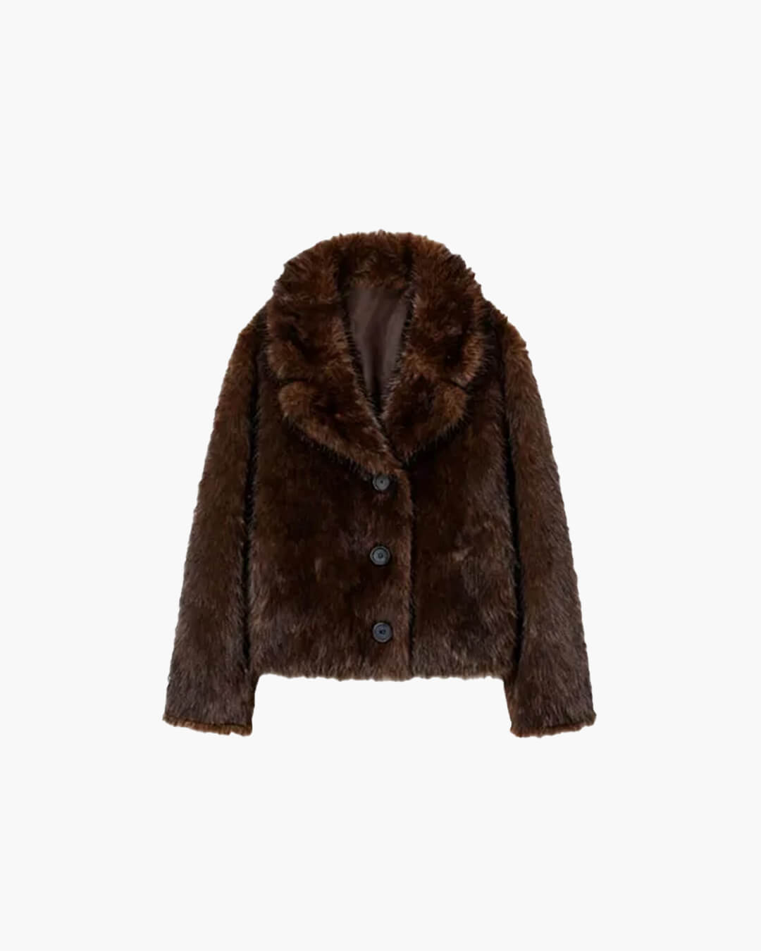 Chaqueta de cuero con piel sintética reversible Jenny