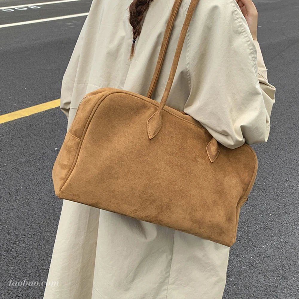 Bolso de hombro de ante Jenny