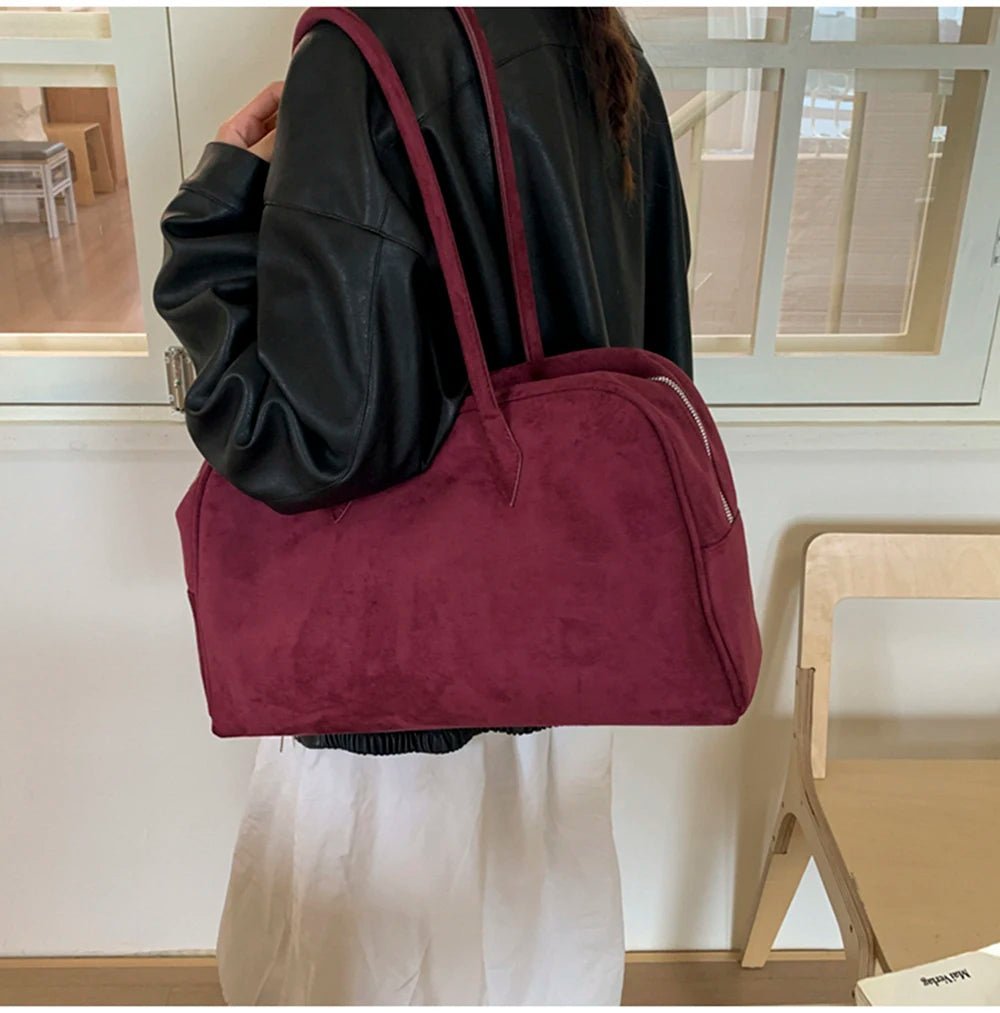 Bolso de hombro de ante Jenny