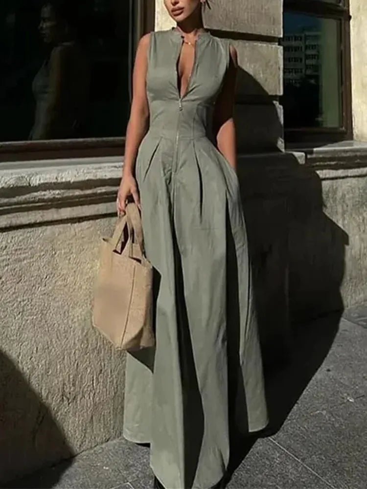 Vestido midi sin mangas Jessica