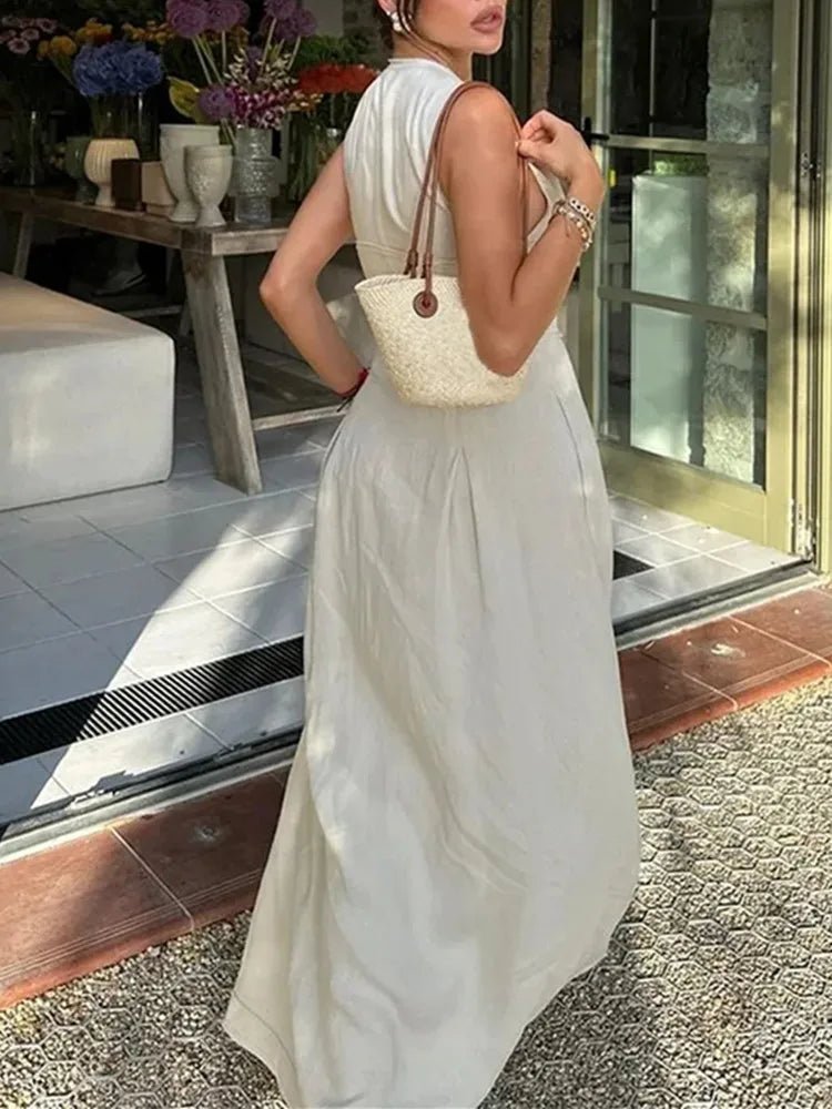 Vestido midi sin mangas Jessica