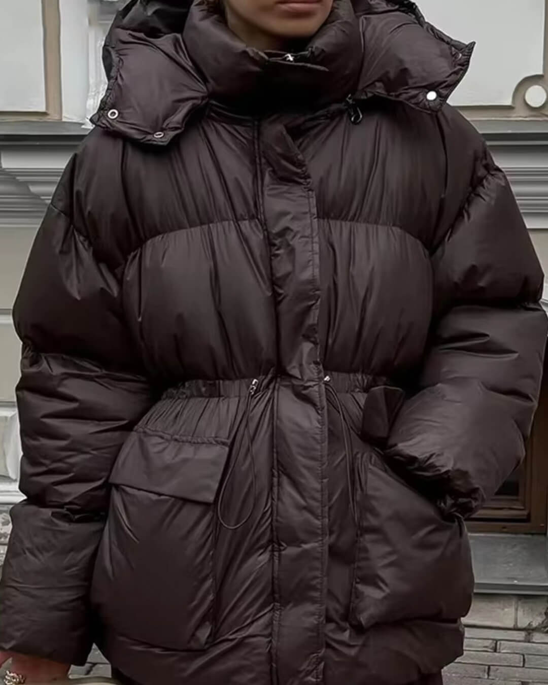 Chaqueta acolchada brillante Jillian