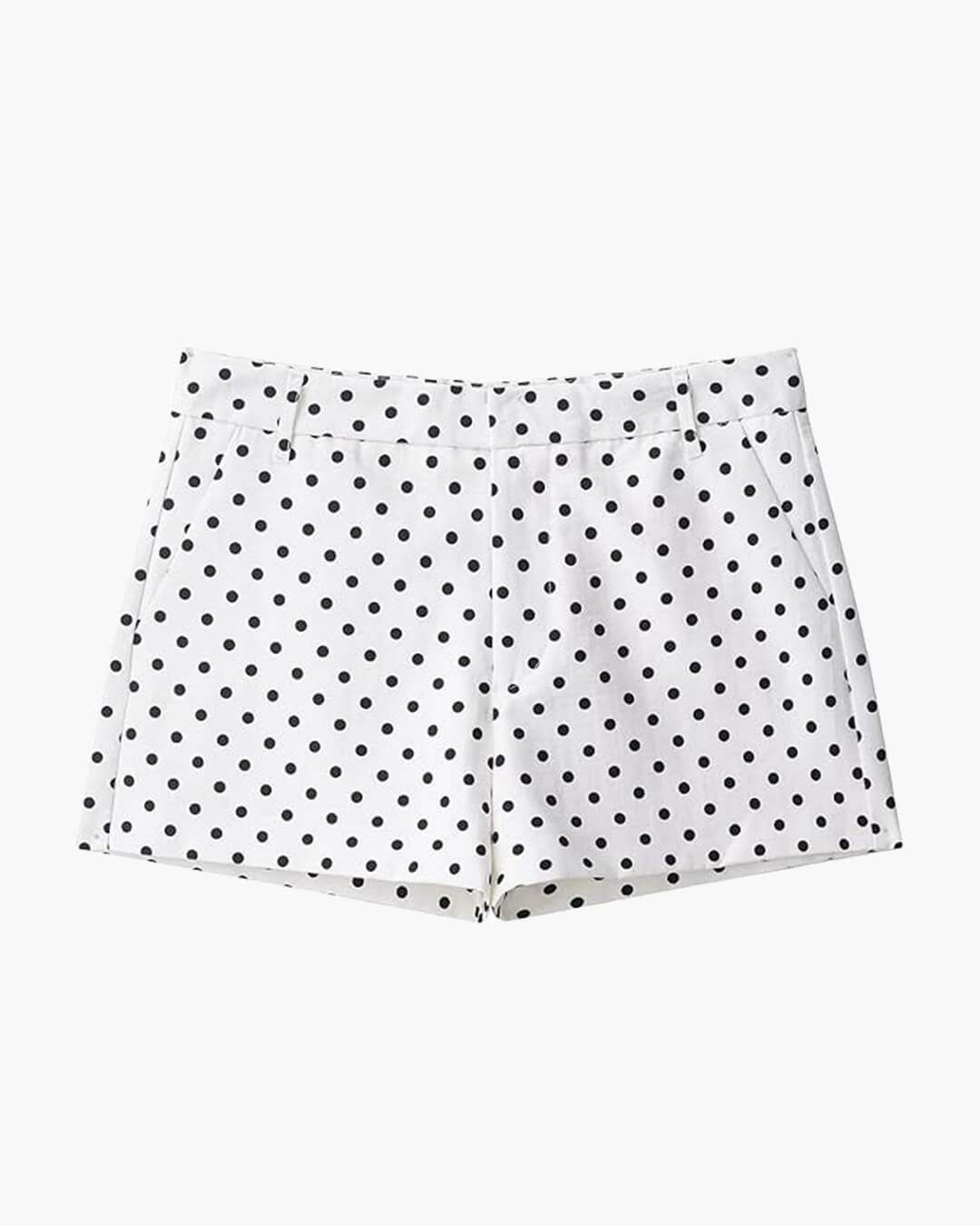 Shorts de tiro medio con lunares Jillian