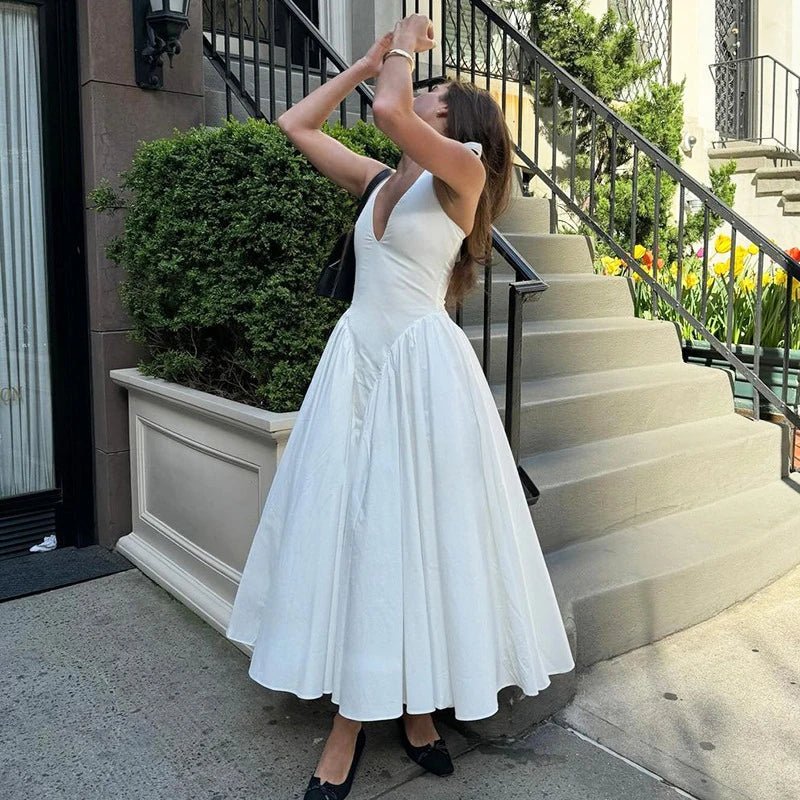 Vestido con cuello halter Julie