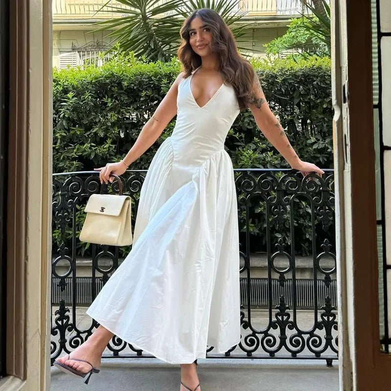 Vestido con cuello halter Julie