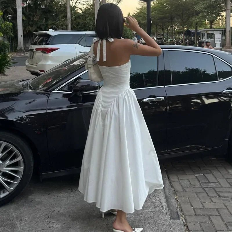 Vestido con cuello halter Julie