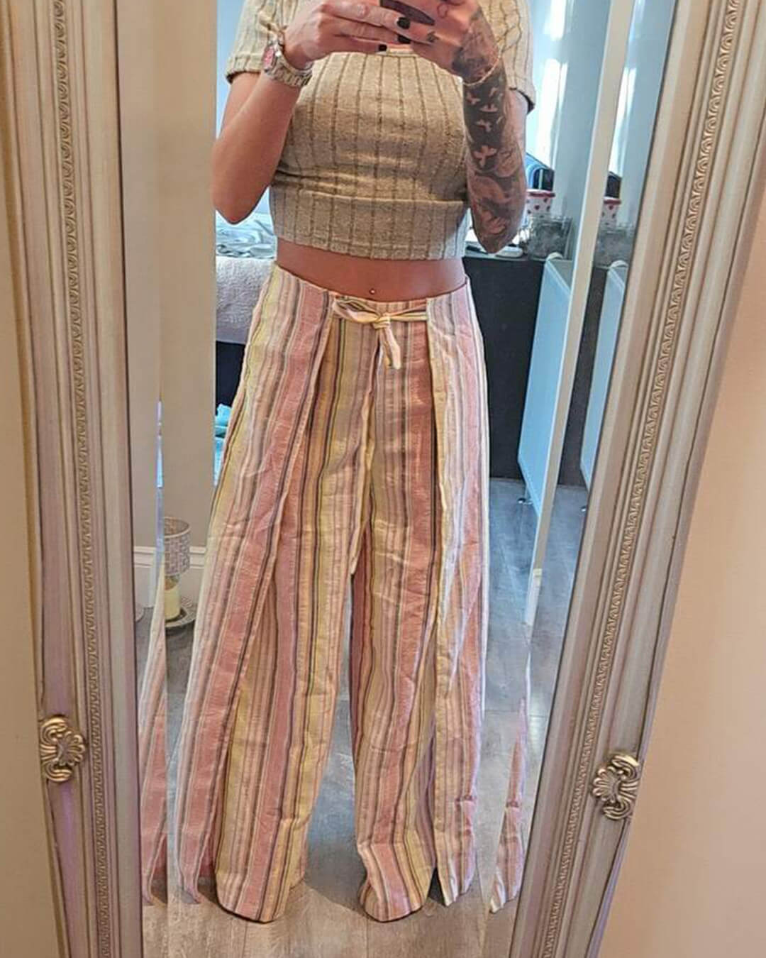 Pantalones de rayas verticales Julie