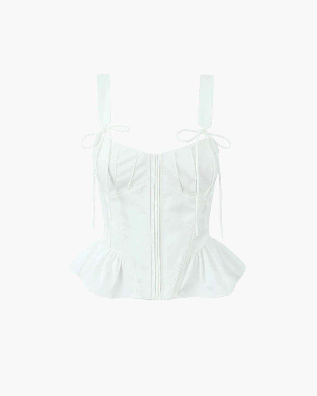 Top de corsé con bajo fruncido Karley