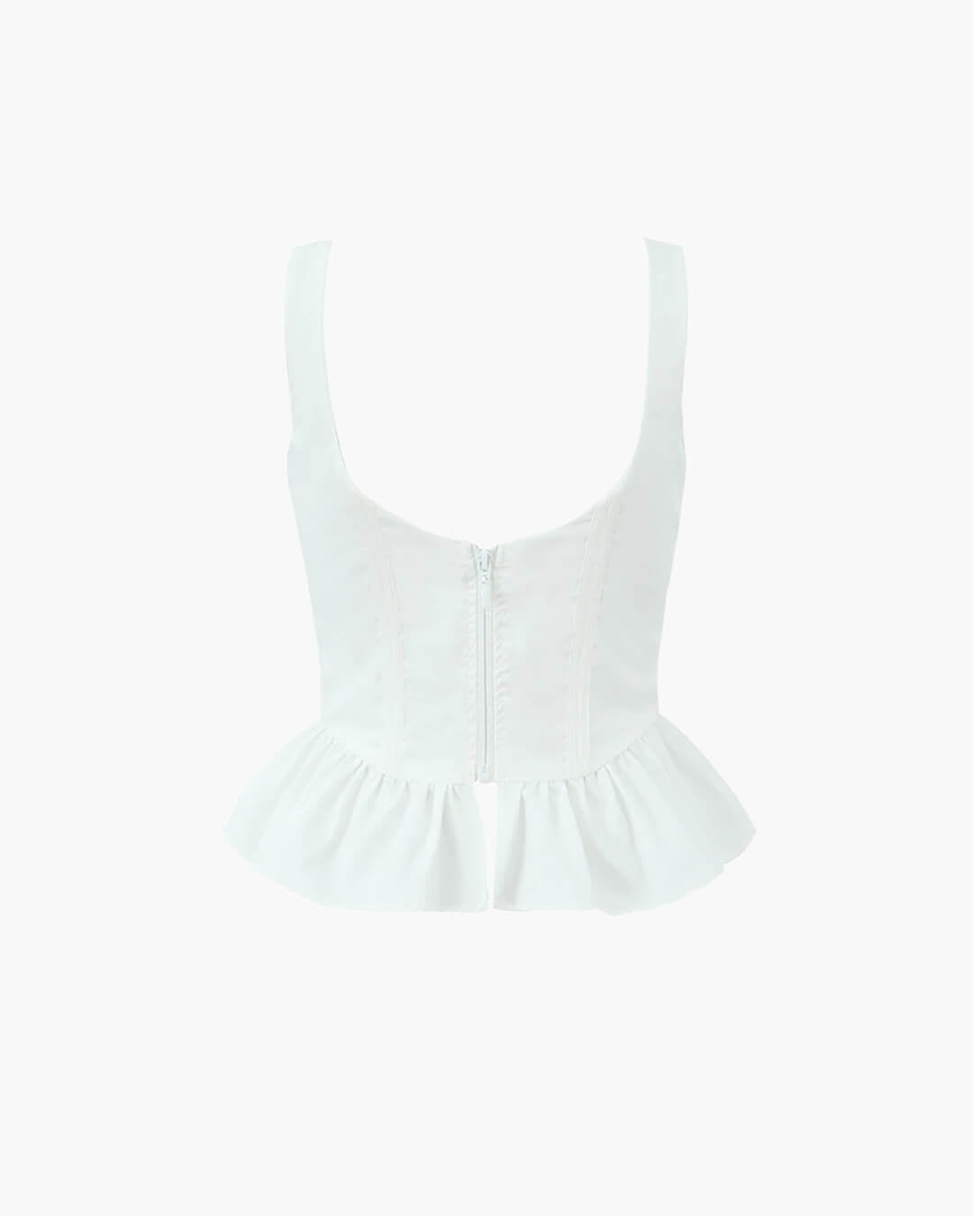 Top de corsé con bajo fruncido Karley