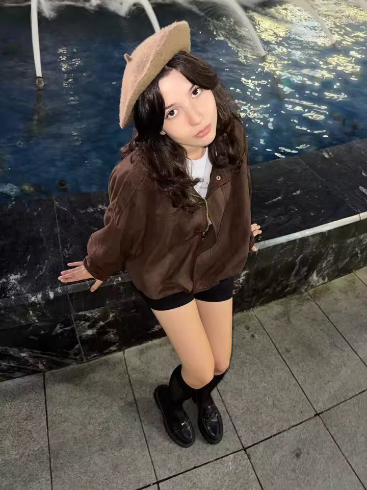 Chaqueta bomber de ante Katherine