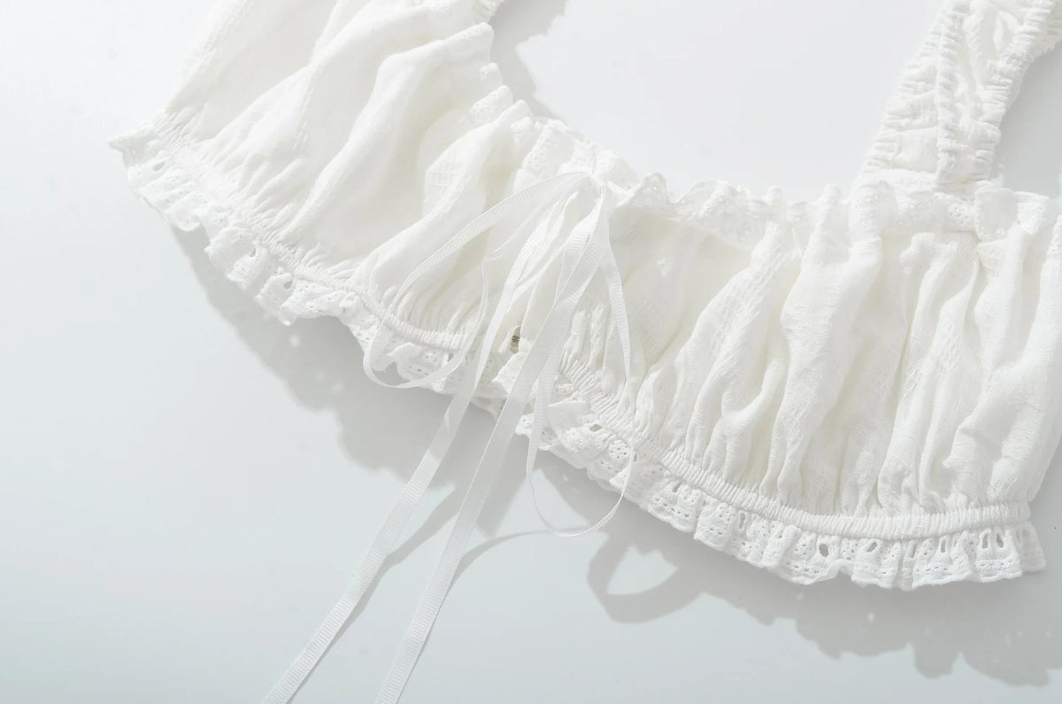 Conjunto de bralette y falda larga Keila
