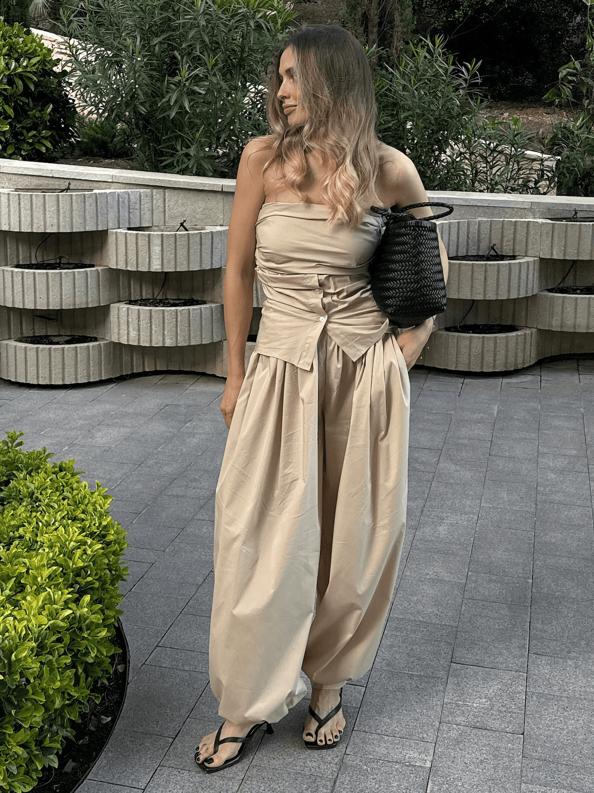 Pantalones Kerry bombachos de tiro alto