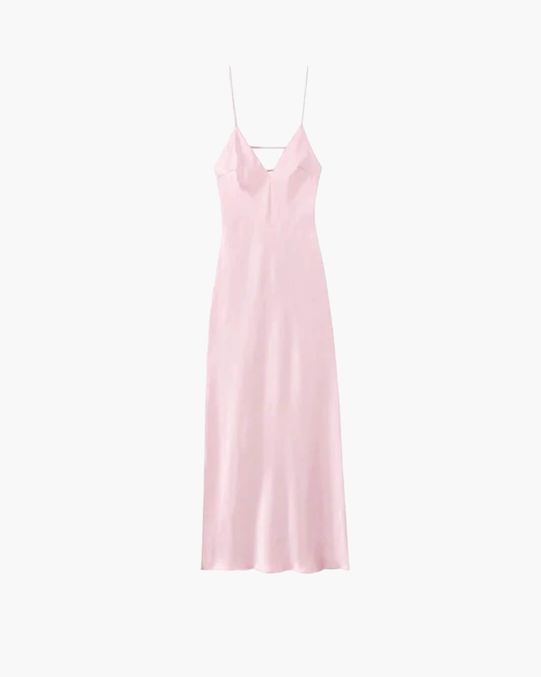 Vestido largo de satén con espalda descubierta Kirra