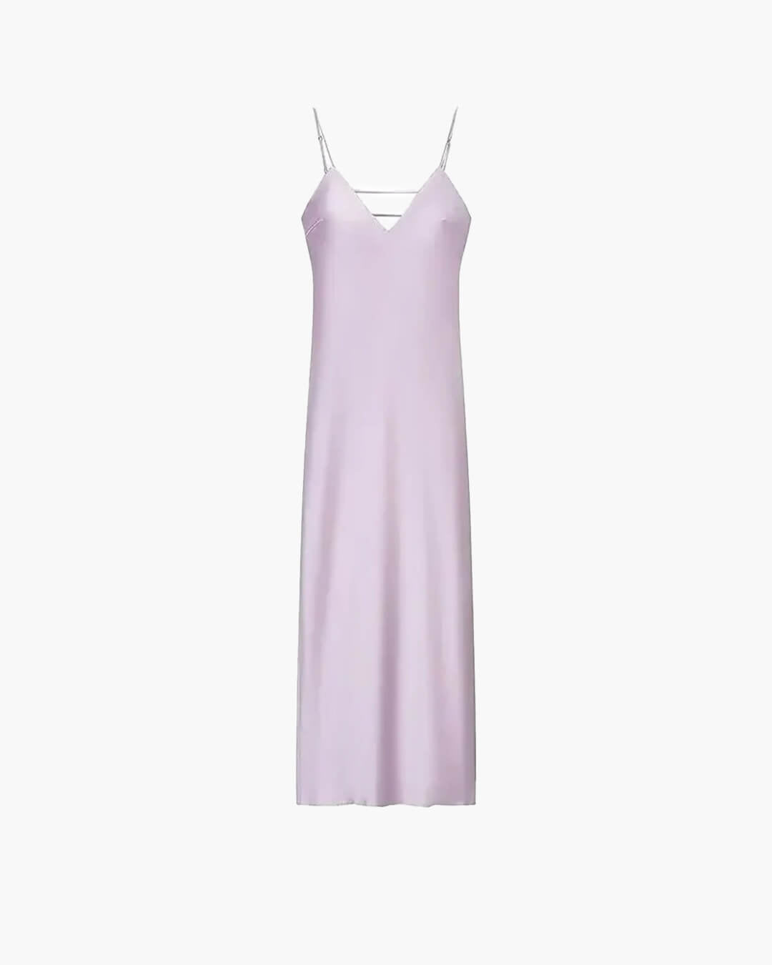 Vestido largo de satén con espalda descubierta Kirra