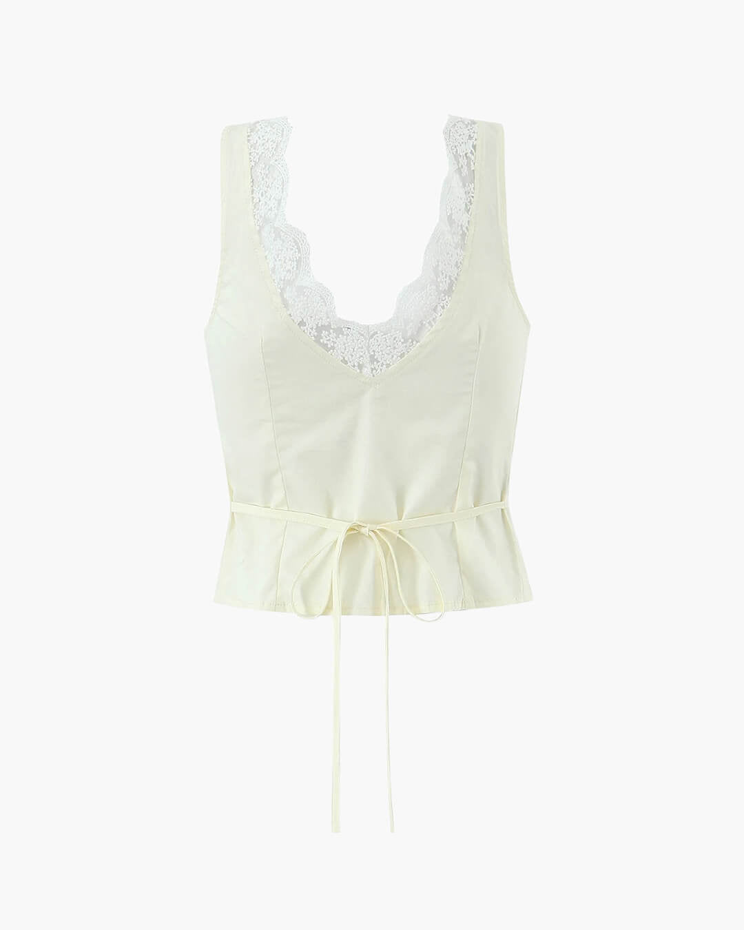 Conjunto de minifalda con ribete de encaje Klarissa