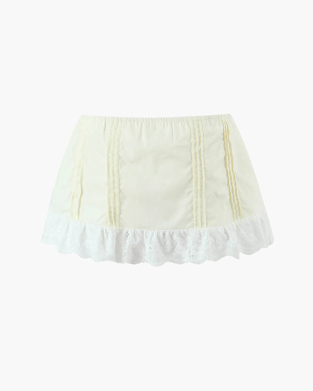 Conjunto de minifalda con ribete de encaje Klarissa