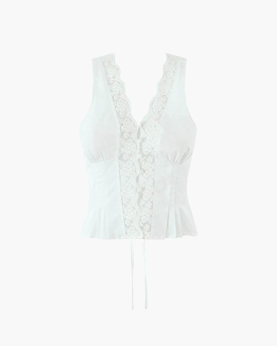 Conjunto de minifalda con ribete de encaje Klarissa