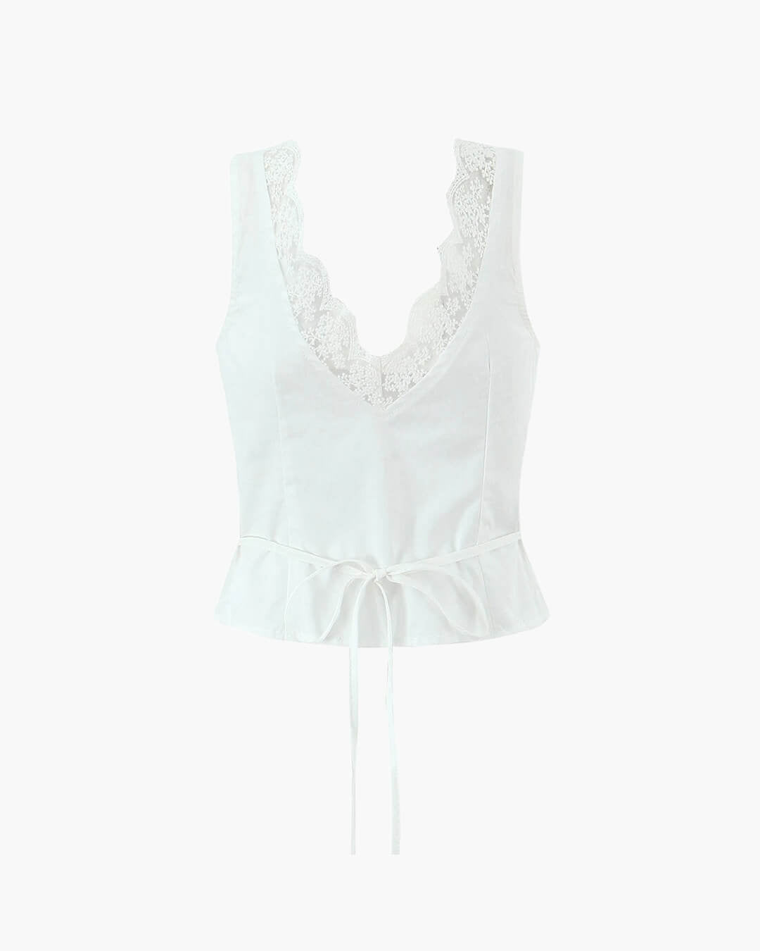 Conjunto de minifalda con ribete de encaje Klarissa
