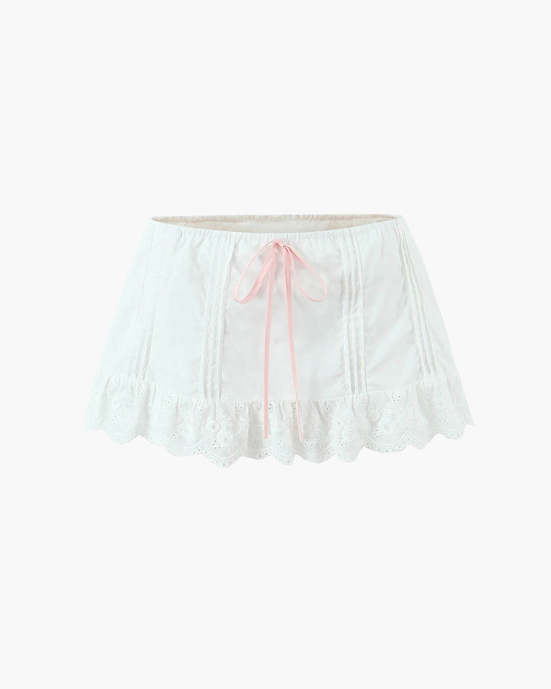 Conjunto de minifalda con ribete de encaje Klarissa