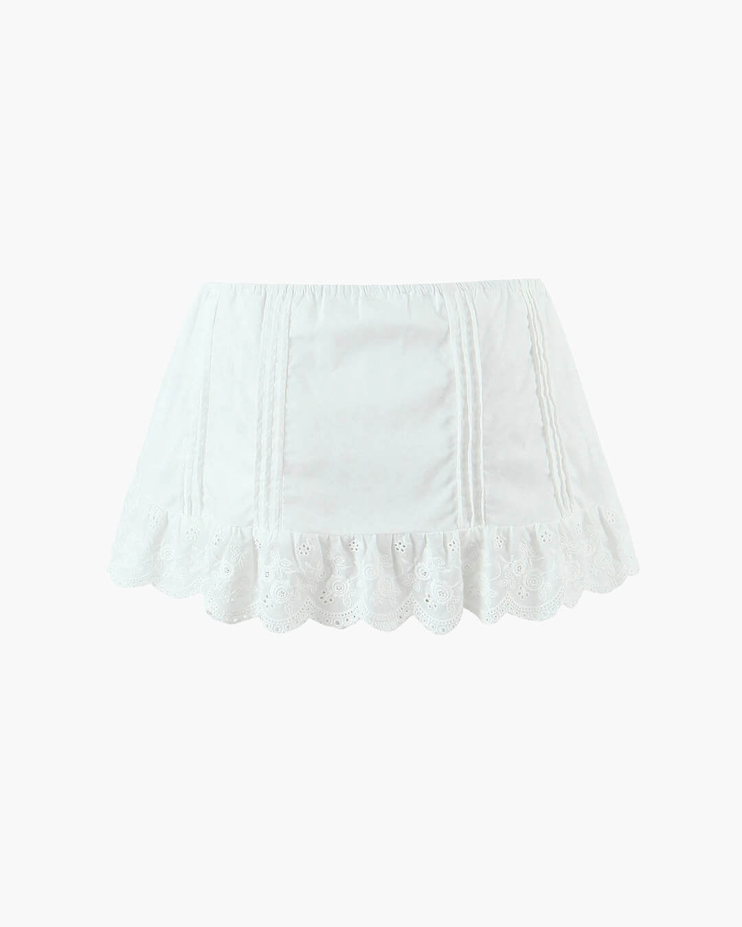 Conjunto de minifalda con ribete de encaje Klarissa