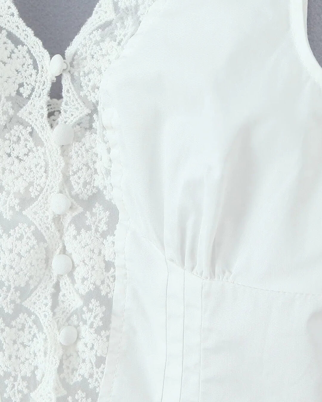 Conjunto de minifalda con ribete de encaje Klarissa