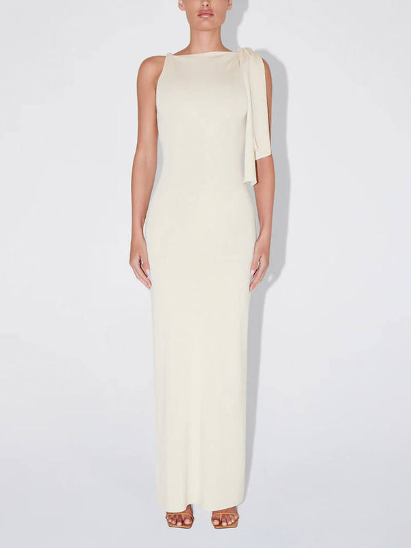 Vestido largo anudado Kylie