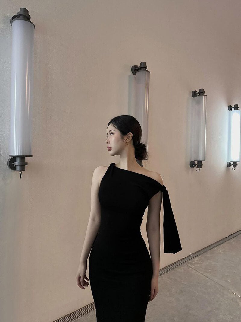 Vestido largo anudado Kylie