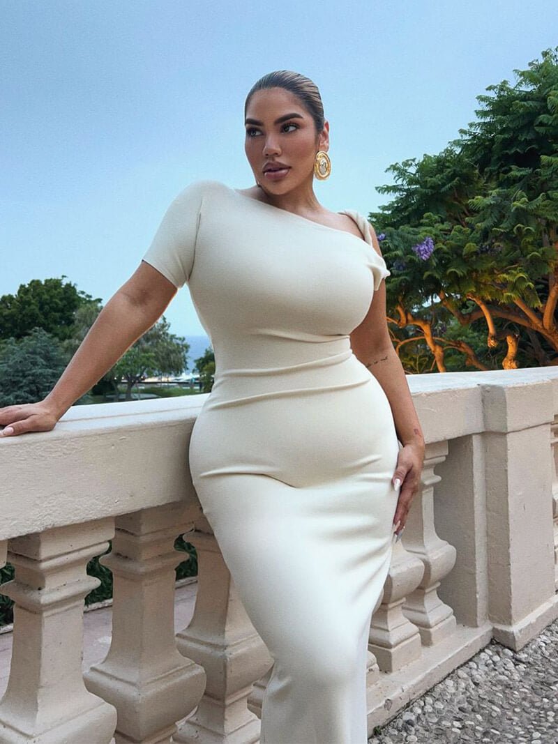 Vestido largo retorcido Kylie