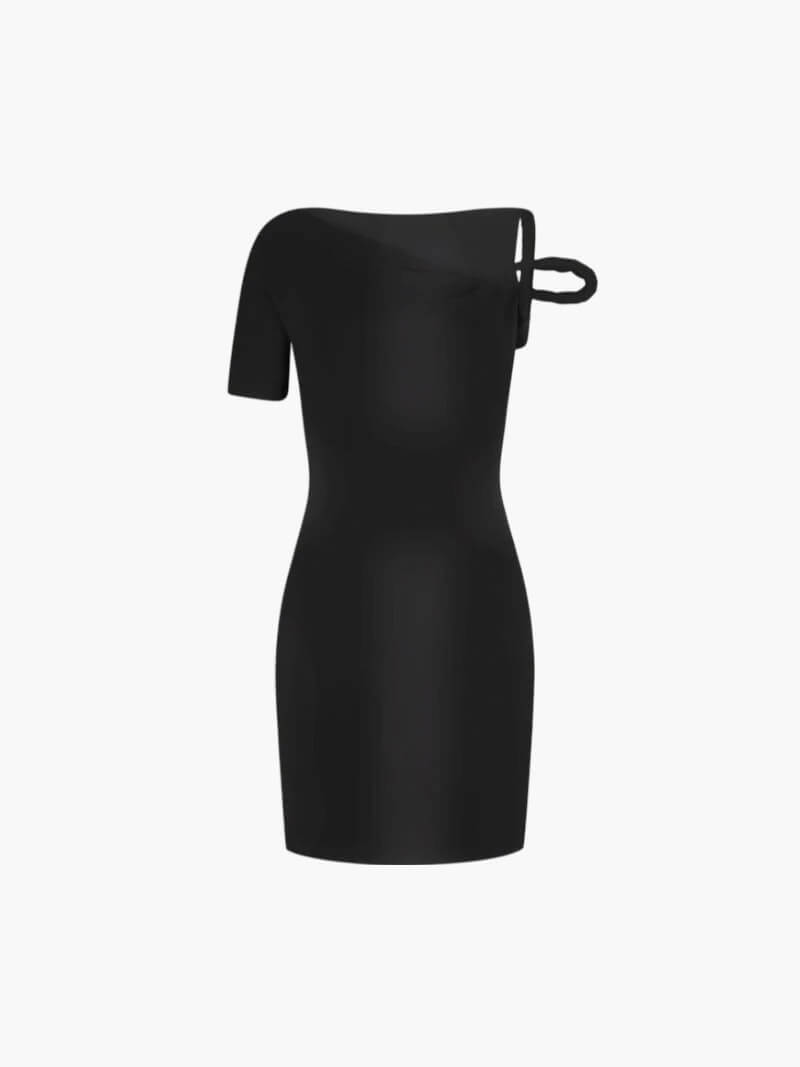 Vestido corto retorcido Kylie