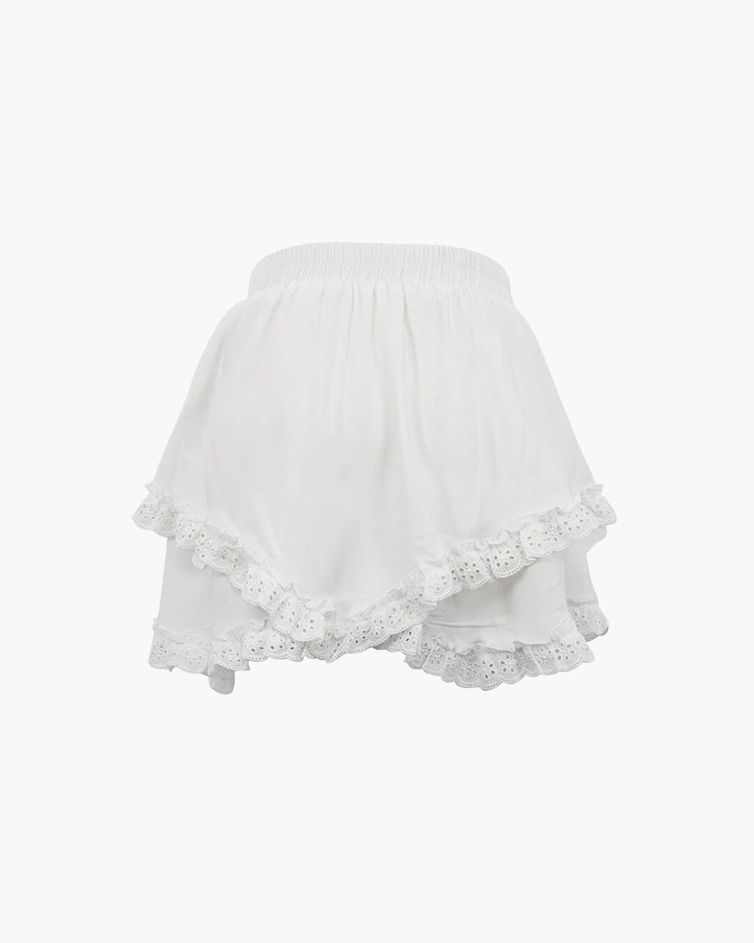 Minifalda a capas con ribete de volantes Kyrie