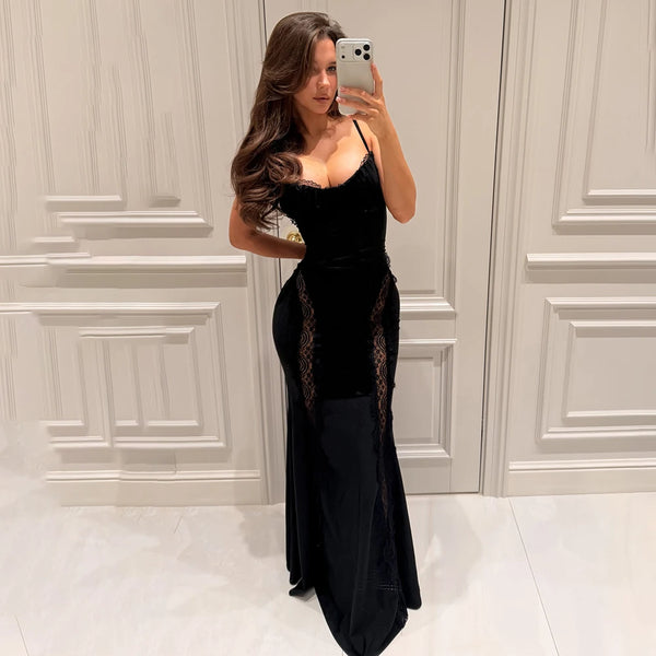 Vestido de noche de encaje