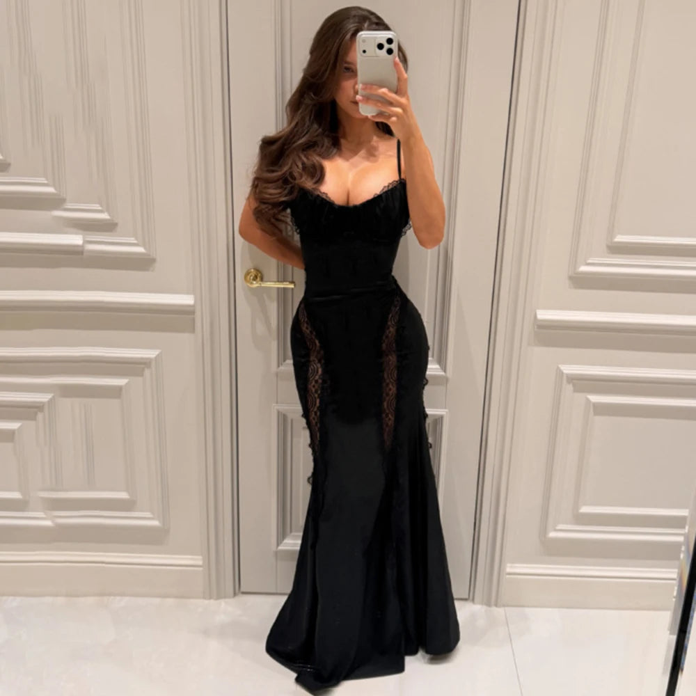 Vestido de noche de encaje