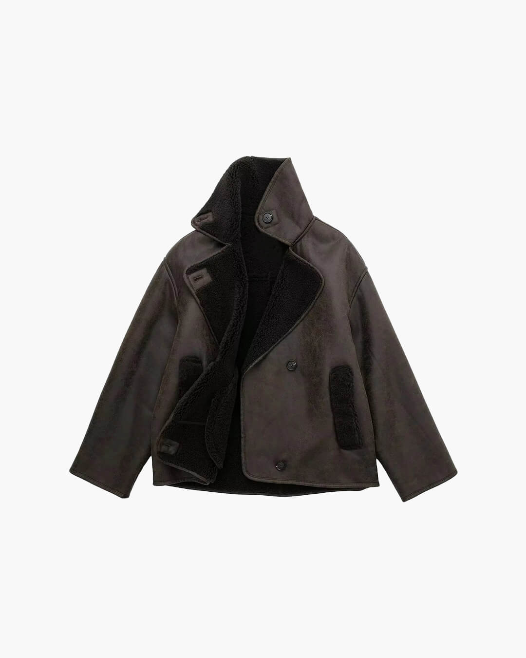 Chaqueta de cuero sintético Laila