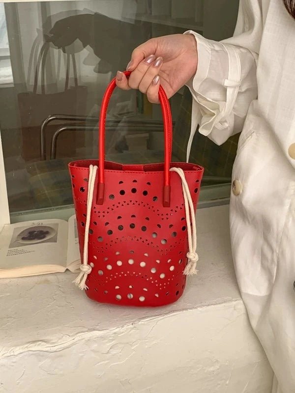 Lara Hollow-Out Bucket Bag