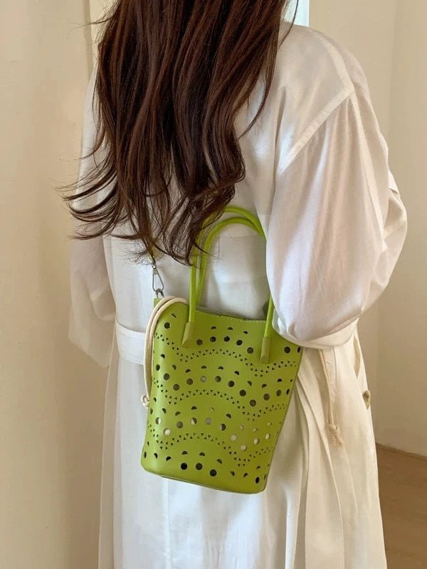 Lara Hollow-Out Bucket Bag