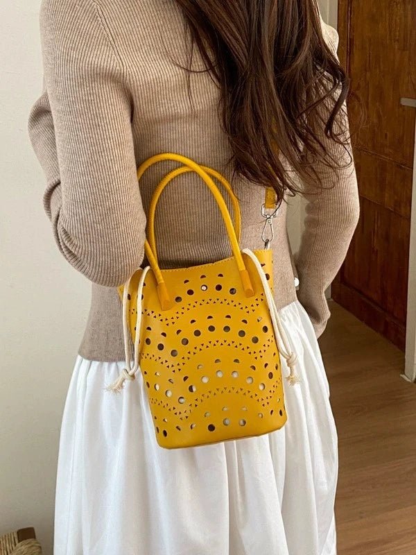 Lara Hollow-Out Bucket Bag