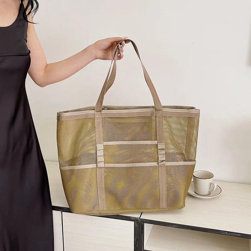 Bolso tote de lona para playa Layla de gran capacidad