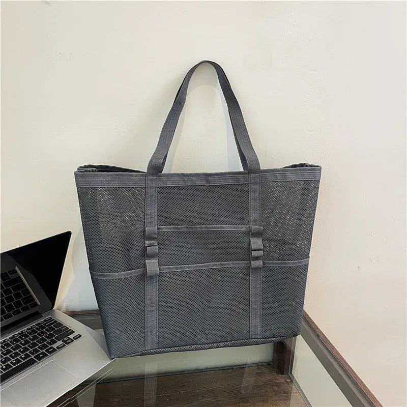 Bolso tote de lona para playa Layla de gran capacidad