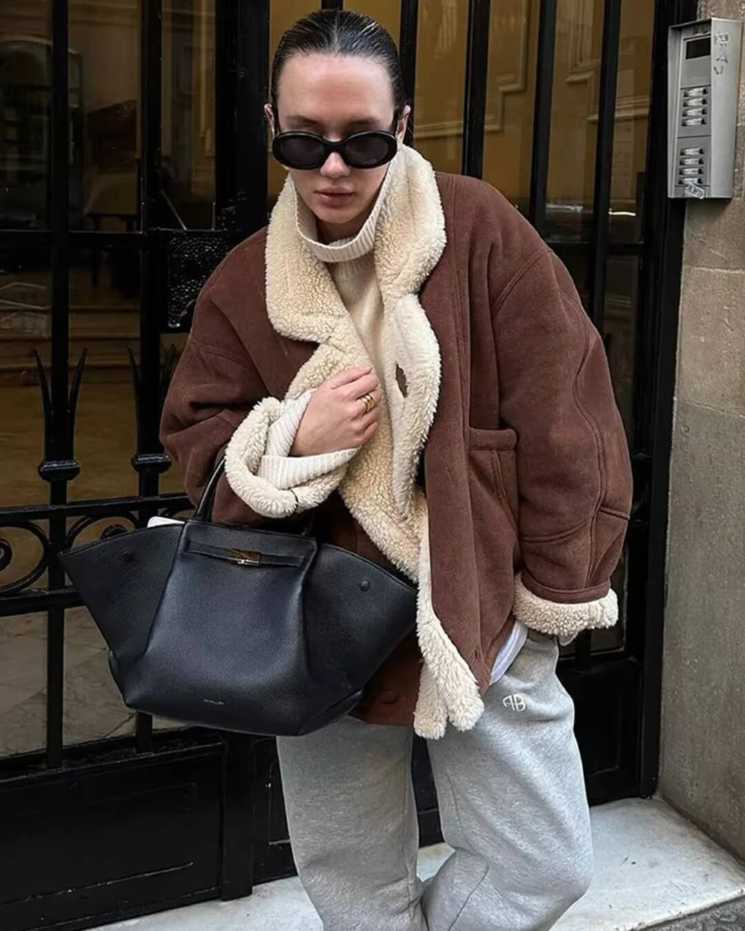 Chaqueta de piel sintética Leona