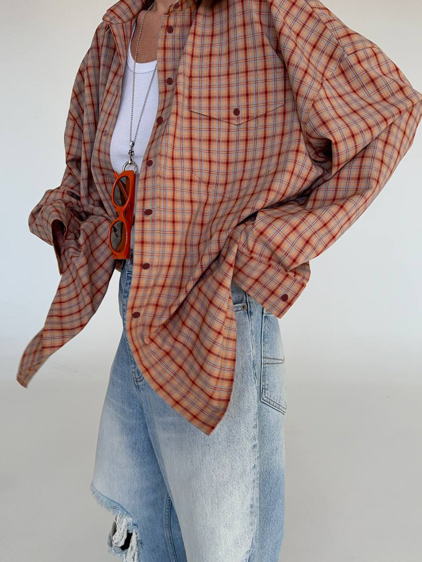 Camisa oversize de cuadros Fenna
