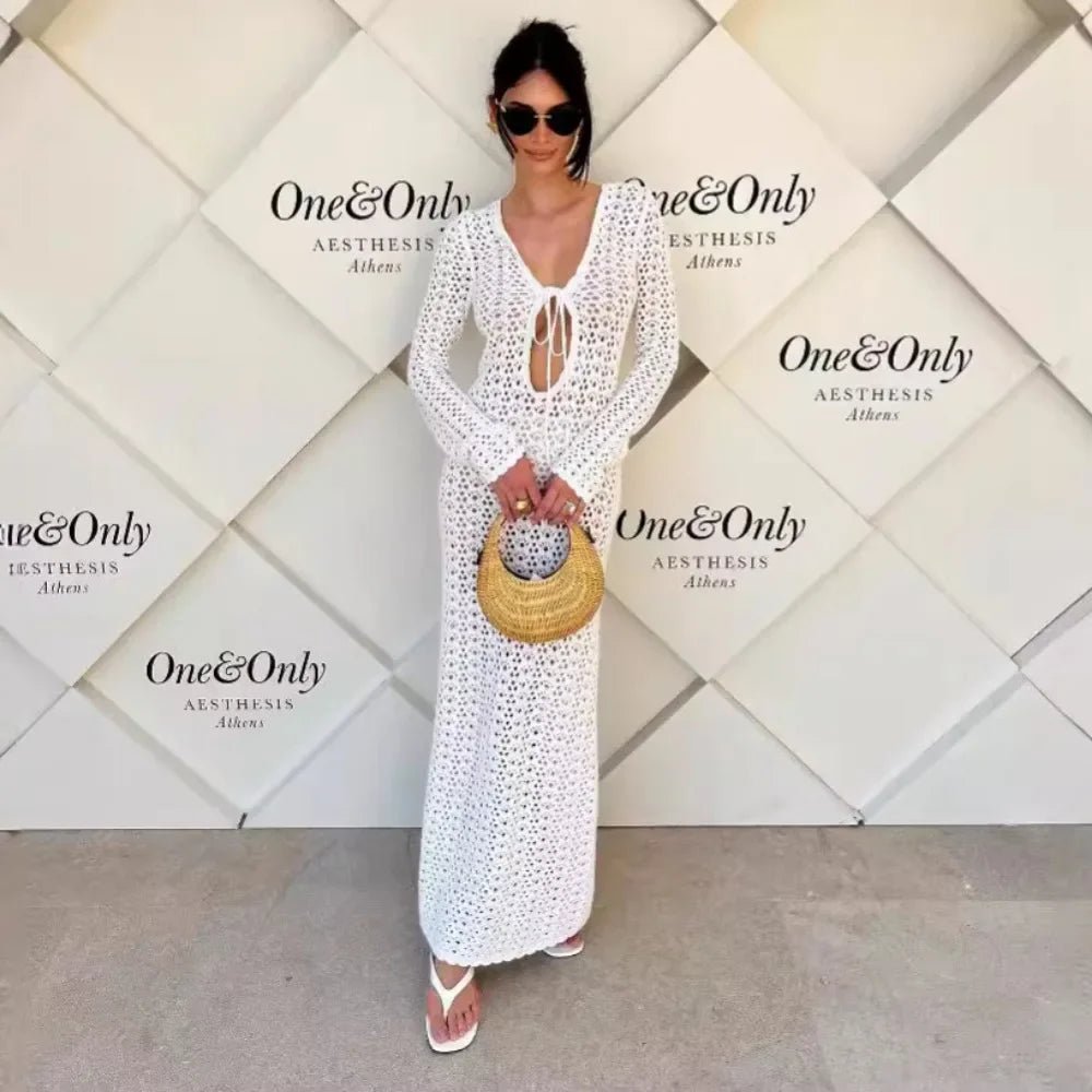 Vestido playero de crochet calado Lori