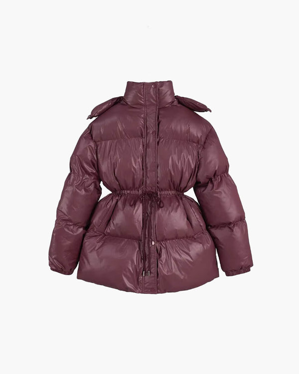 Abrigo acolchado Lorie con capucha y cordón ajustable