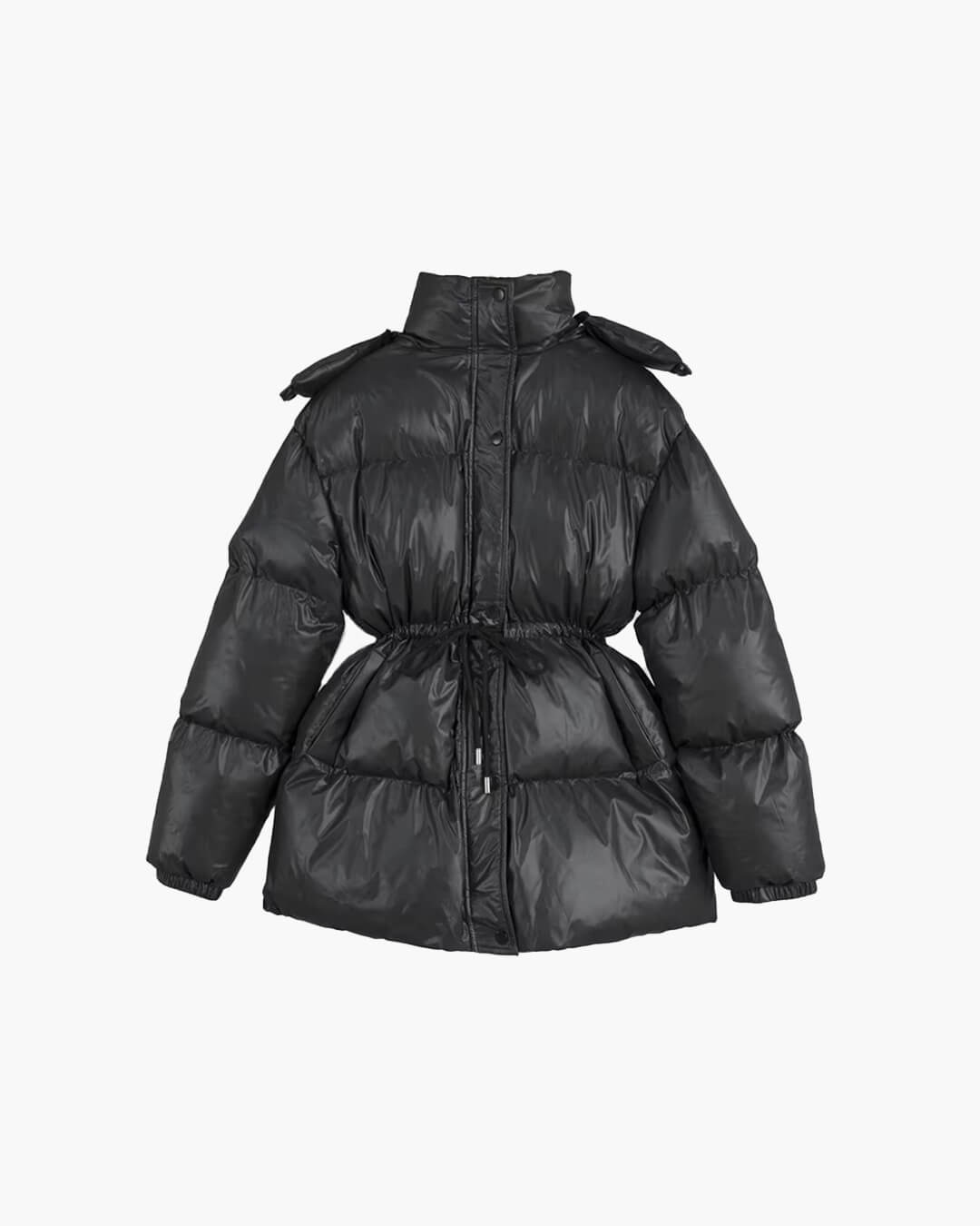 Abrigo acolchado Lorie con capucha y cordón ajustable