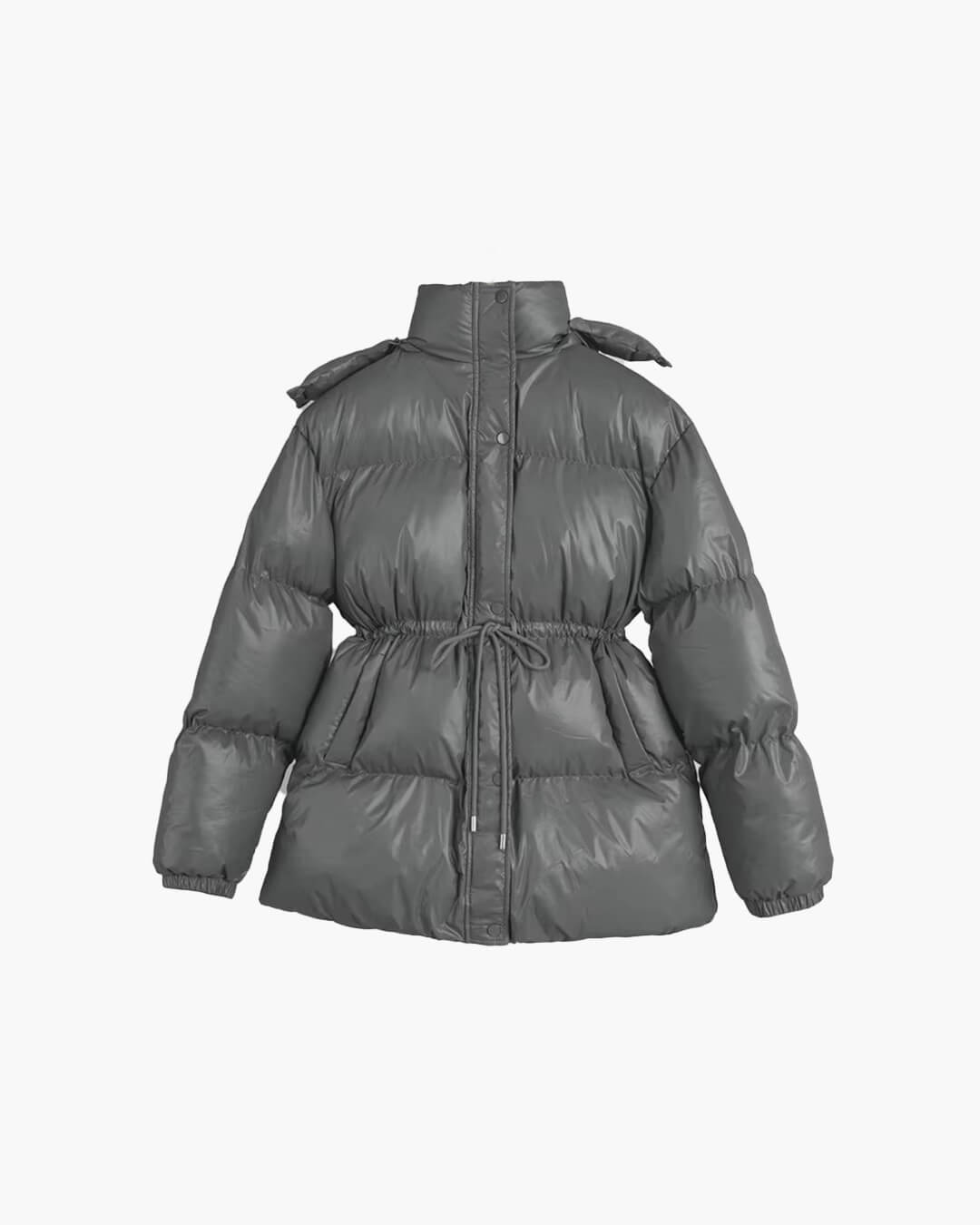 Abrigo acolchado Lorie con capucha y cordón ajustable