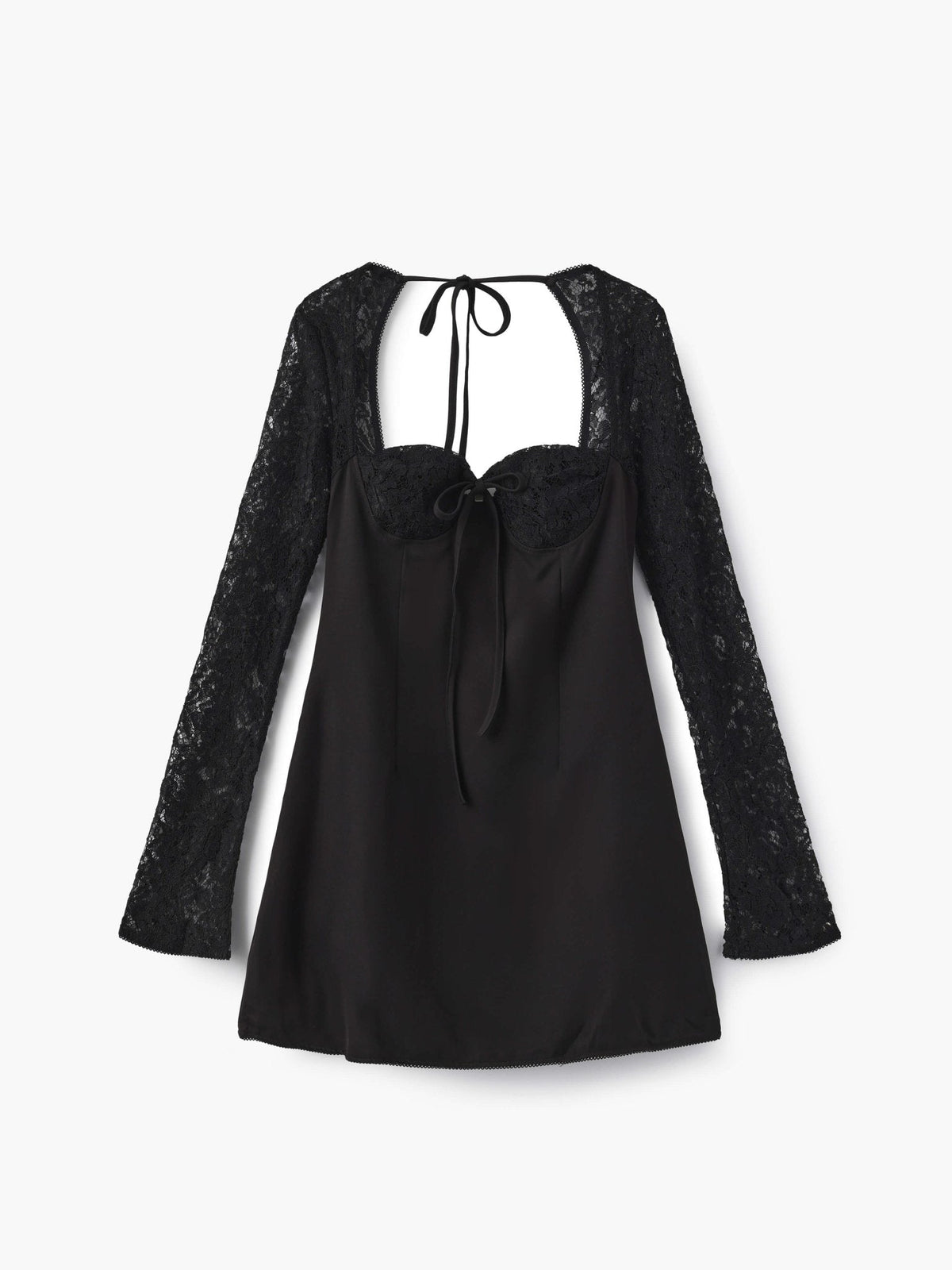 Vestido mini Louise con detalles de encaje