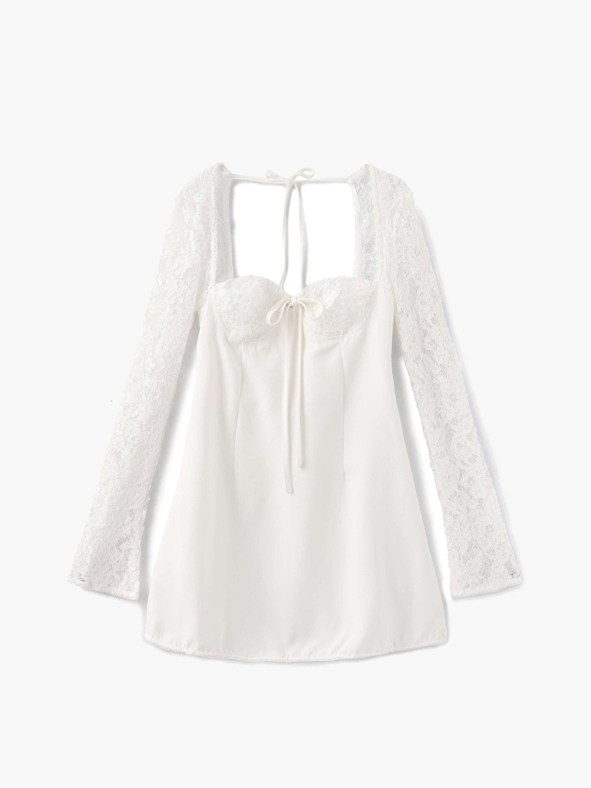 Vestido mini Louise con detalles de encaje