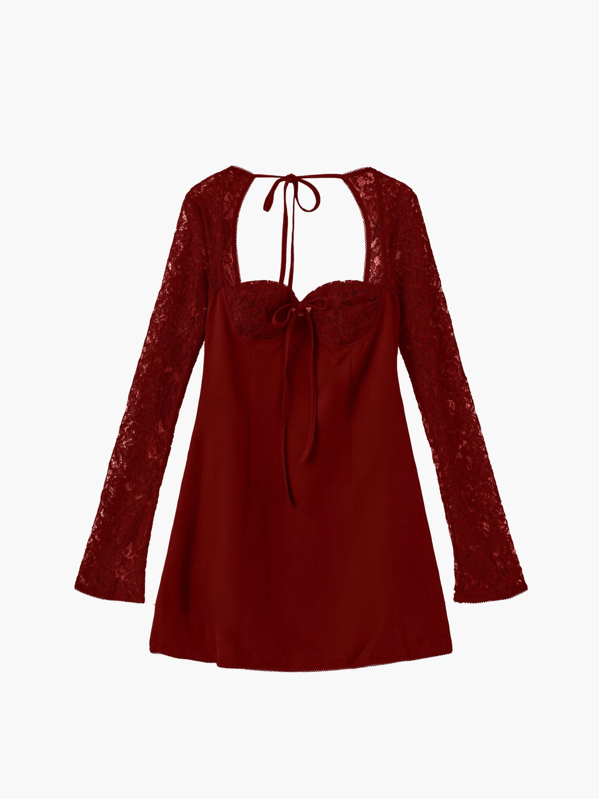 Vestido mini Louise con detalles de encaje