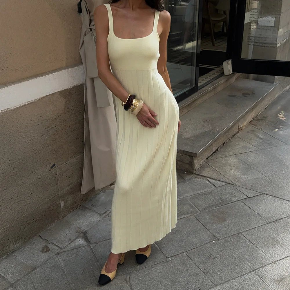 Vestido de punto con tirantes Lucy