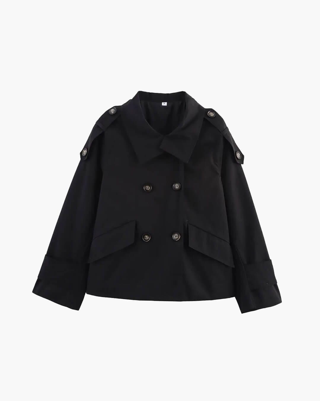 Gabardina corta con cuello mao Lucy
