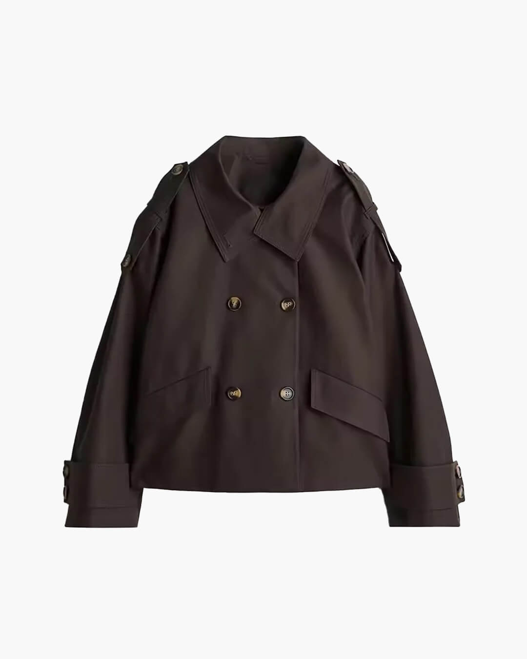 Gabardina corta con cuello mao Lucy
